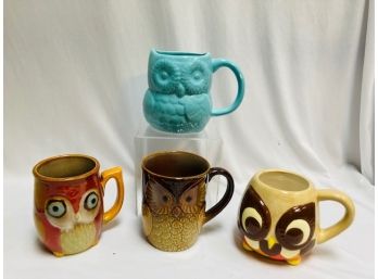 Grouping Of Owl Mugs (4ct)