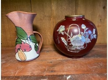 Pair Of Vintage Vase/Pitchers
