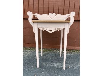 Pink Painted Pine Side Table