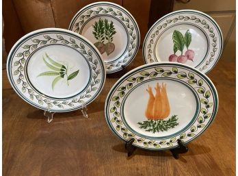 Casafina Hand Painted Plates - Set Of 4