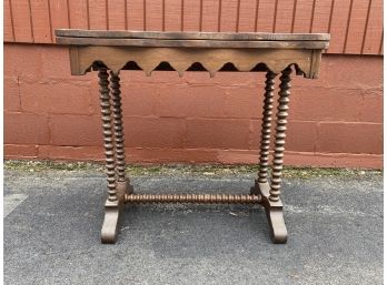 Victorian Stretcher Table With Bobbin Turned Supports