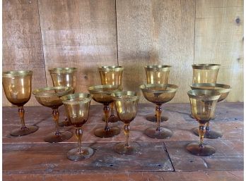 Set Of 12 - Tiffin Franciscan Glasses/Goblets