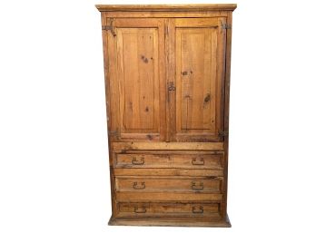 Rustic Pine Armoire