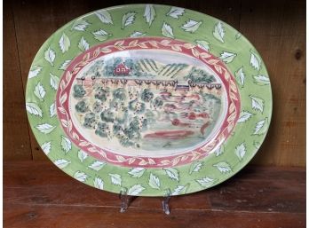 Hand Painted Michael Sparks Serving Platter