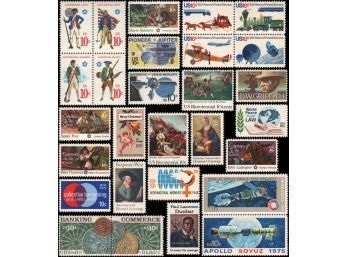 US Stamps, 1975 Complete Commemorative Year Set 28 MNH