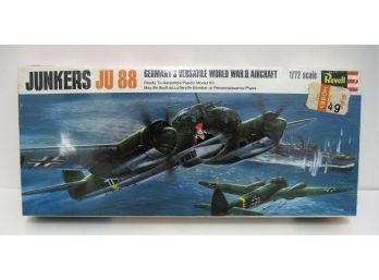 Vintage 1967 Revell Factory Sealed Model Kit Junkers JU 88 Germany's WWII Aircraft
