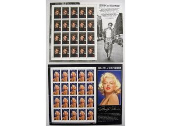 U.S SCOTT 32c Mint Legends Of Hollywood Marilyn Monroe & James Dean Stamp Sheets