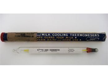 Vintage Farm Floating Dairy Milk Cooling Thermometer  The Ohio Thermometer Company