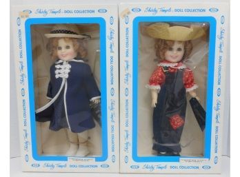 Pair Of Vintage Ideal Shirley Temple Dolls Mint In Original Boxe Rebecca Of Sunnybrook & Poor Little Rich Girl