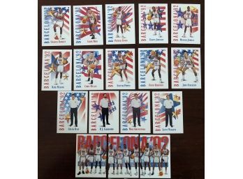 Mint 1991-1992 Skybox USA Barcelona Dream Team Card Set With Michael Jordan