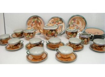 Beautiful Vintage Made In Japan Lusterware Teapot China Tea Set