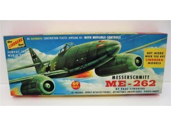 Vintage 1960s Never Assembled Lindberg Line Messerschmitt ME-262