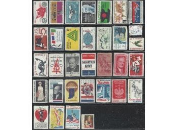 US Stamps, 1965, 1966 Complete Commemorative Year Sets MNH