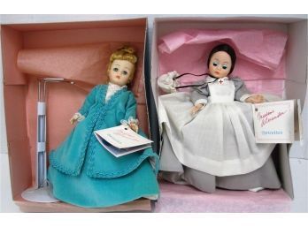 Pair Of Vintage Madame Alexander Dolls 1130 Clara Barton &  1116 Violetta