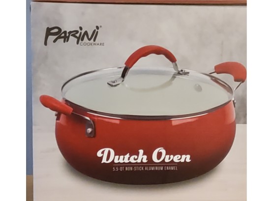 Brand New Parini 5.5 Qt Non-Stick Aluminum Enamel Dutch Oven