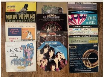 13 Vintage Record Albums Including Rolling Stones And The Who