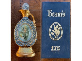 Vintage Jim Beam Kentucky Bourbon Whisky 175 Month Tulip Decanter In Presentation Box
