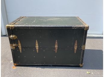 Tremendous Antique Steamer Trunk With All Original Interior Compartments