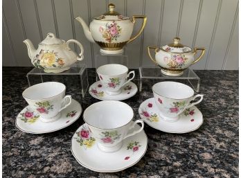 Mixed Group Of Floral Tea Service