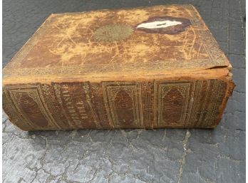 Antique Leather Bound Comprehensive Bible, Dated 1839