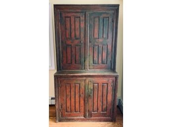 Early 18th C Maine Country Cupboard