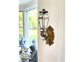 Victorian Sconces With Glass Lantern Shades
