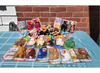 Beanie Babies- McDonalds Collector International Bears, Dino Trio, And Others