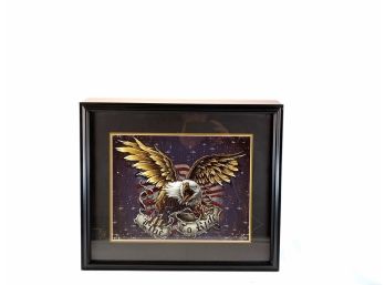 Live To Ride Eagle Print - Custom Framing Double Matting And Framing