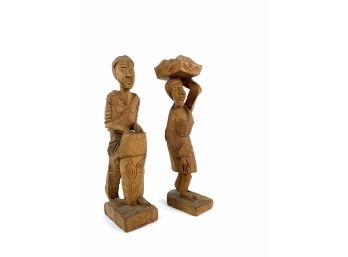 Hand Carved Native Wooden Statues