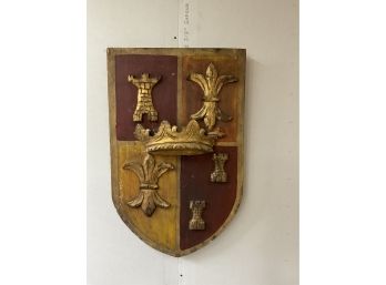 Unique Pair Of Swords And Wooden Shields