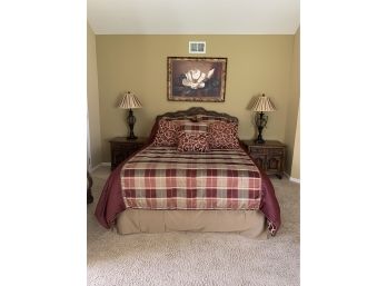 Century Furniture Queen Size Bed & Two Side Talees