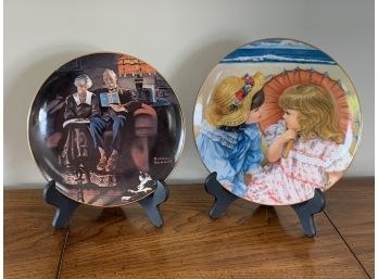 Norman Rockwell & Sandra Kuck Decorative Plates