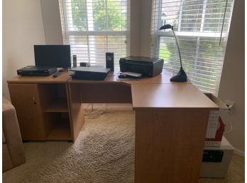 Contemporary Two Section 'L' Shaped Desk