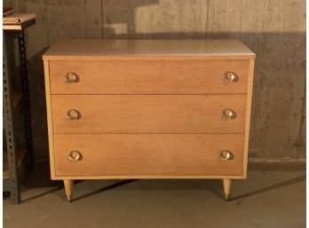 Vintage Three Drawer Blondwood Dresser