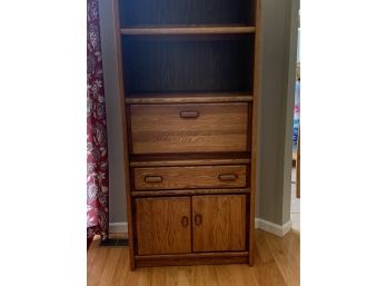 Oak Fall Front Bookcase /cabinet