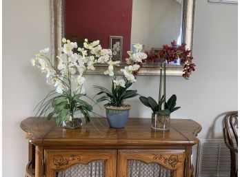 Three Pertty Artificial Orchids