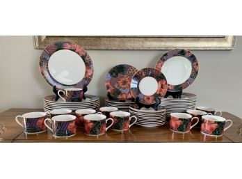 Casual Victoria Beal Dinner Service For Twelve, Ambrosia Pattern