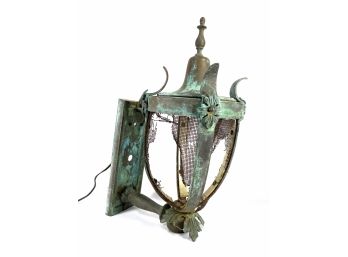 Antique French Architectural Salvage Torchiere Lamp Light Sconce -
