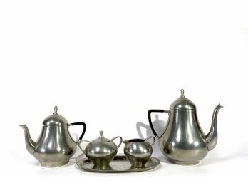 RIO Made In Holland Pewter Tea & Coffee Set - Highly Collectible Mid-Century
