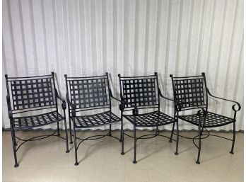 (4) Classic Mediterranean Style Patio Chairs