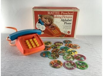 Mattel Preschool Talking Pictures Alphabet Phone In Original Box