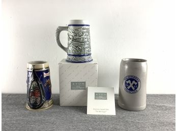 Mixed Lot Of 3 Beer Steins