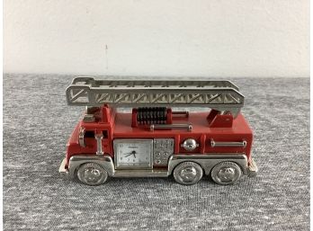 Limited Edition Diecast Fire Truck Clock