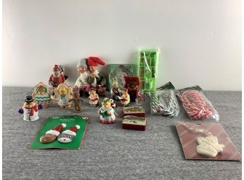 Mixed Lot Of Christmas Ornaments And Decorations