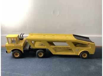 Vintage Mighty Tonka Yellow Car Carrier
