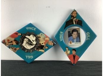 Vince Gill Clock And Trading Card