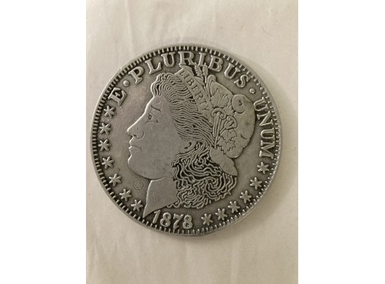 Silver Colored Metallic Oversized Liberty Coin/coaster