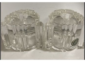 Pair Of Lenox, Fine Crystal, Made In Germany, Candlestick Holders