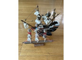 Miniature Wooden Hand Crafted Ship Models