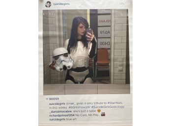 Life Size Poster Of Suicide Girl : Star Wars Storm Trooper Babe